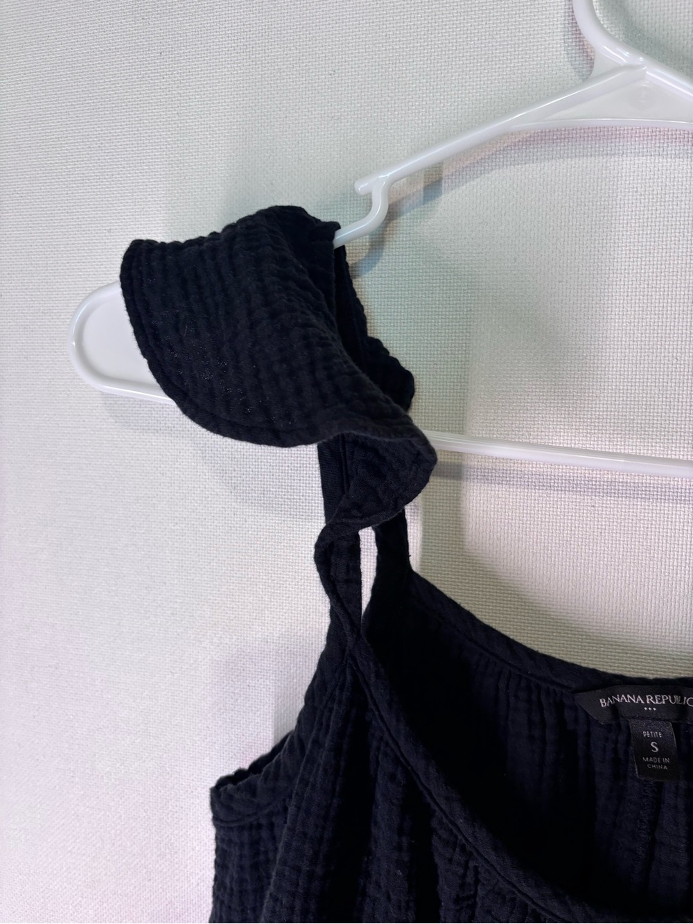 Banana Republic Black Tiered Midi Dress with Ruffle Straps - Picture 4 of 5